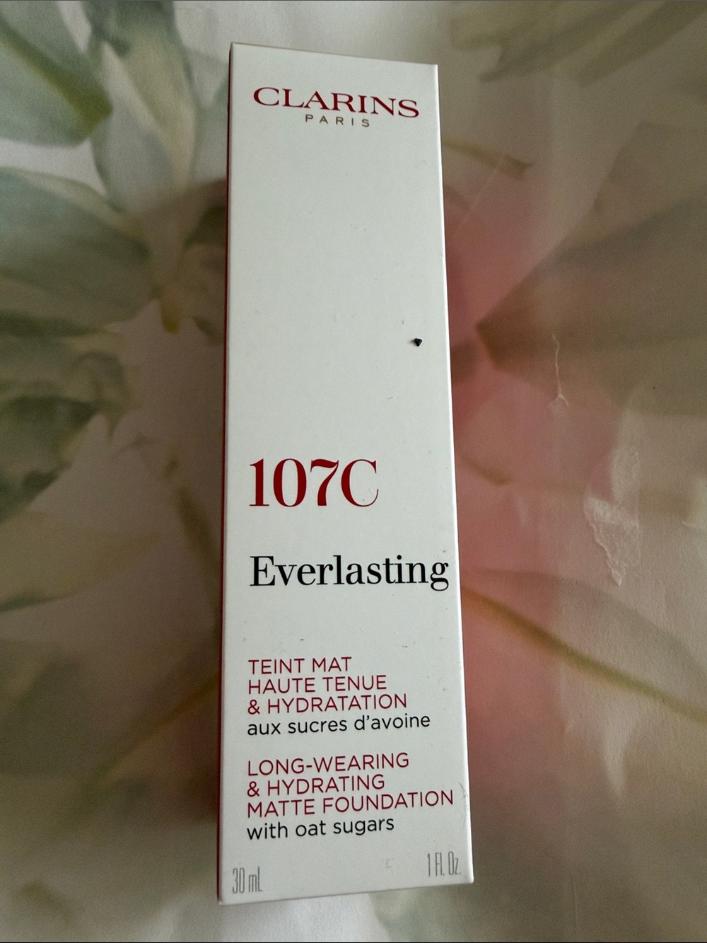 Clarins Everlasting Matte Foundation 107C-
NWB